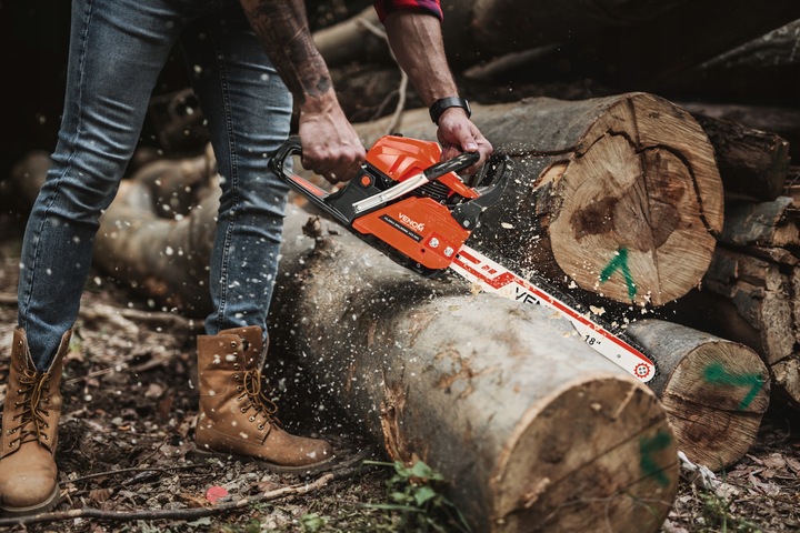 PIŁA SPALINOWA PILARKA ŁAŃCUCHOWA 5,9KM 58CC 4xŁAŃCUCH 2xPROWADNICE