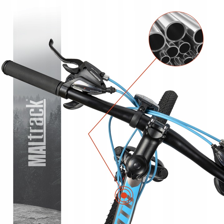 ROWER GÓRSKI MTB 26 SHIMANO 21 BIEGÓW SHIMANO 2xTarcze RAMA 18,5" KOŁA 26"