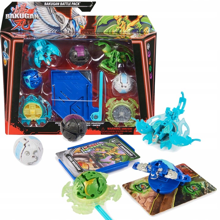 ZESTAW BAKUGAN BATTLE PACK GRA STRATEGICZNA + FIGURKI VENTRI SPECIAL ATTACK