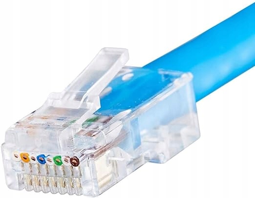 100 x Wtyki Złącza Końcówki Przelotowe Kat. 5E RJ45 8P8C 5E RJ 45 100 sztuk