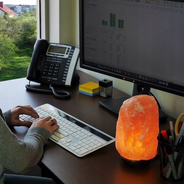 LAMPA SOLNA 5-7 kg JONIZATOR sól Himalajska Kryształ Dekoracja