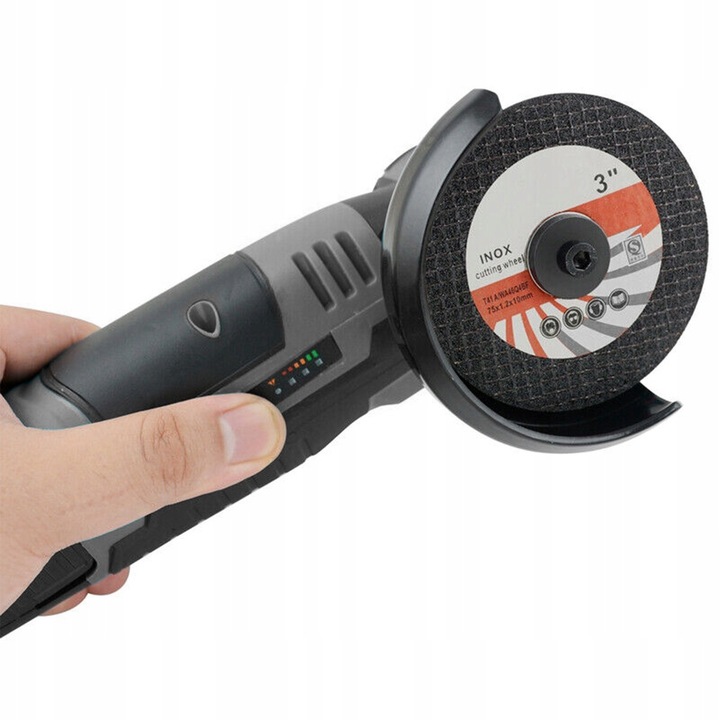 SZLIFIERKA KĄTOWA DO CIĘCIA AKUMULATOROWA 19500 RPM 6 TARCZ ZESTAW 2x