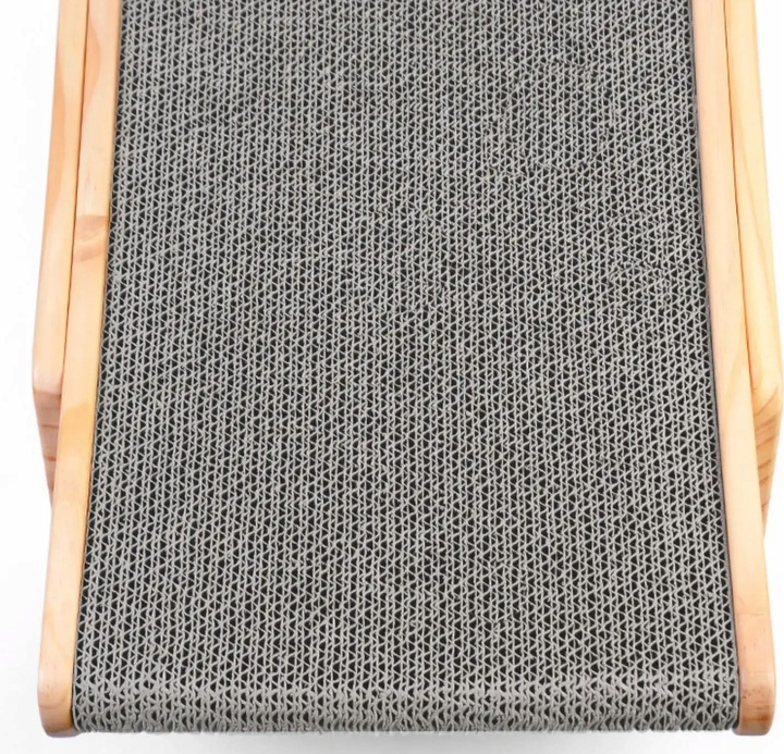 Drapak drewniany dla kota legowisko leżanka 2w1 mata do drapania (F066)