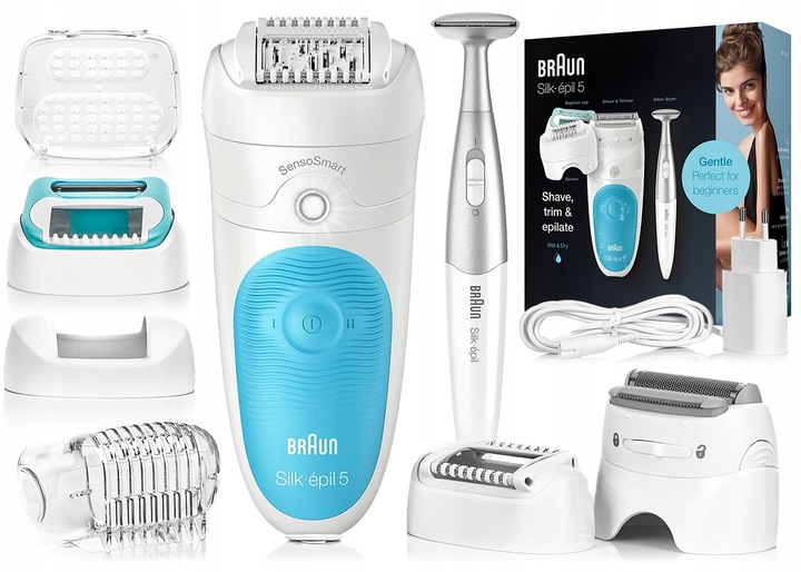 DEPILATOR BRAUN Silk-epil 5 5/810 SensoSmart+ GOLARKA DAMSKA+ TRYMER