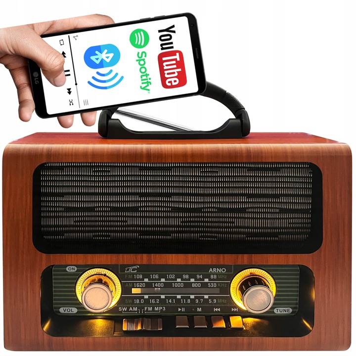RADIO KUCHENNE NA AKUMULATOR PRZNOŚNE BLUETOOTH SIECIOWE BUDOWLANE