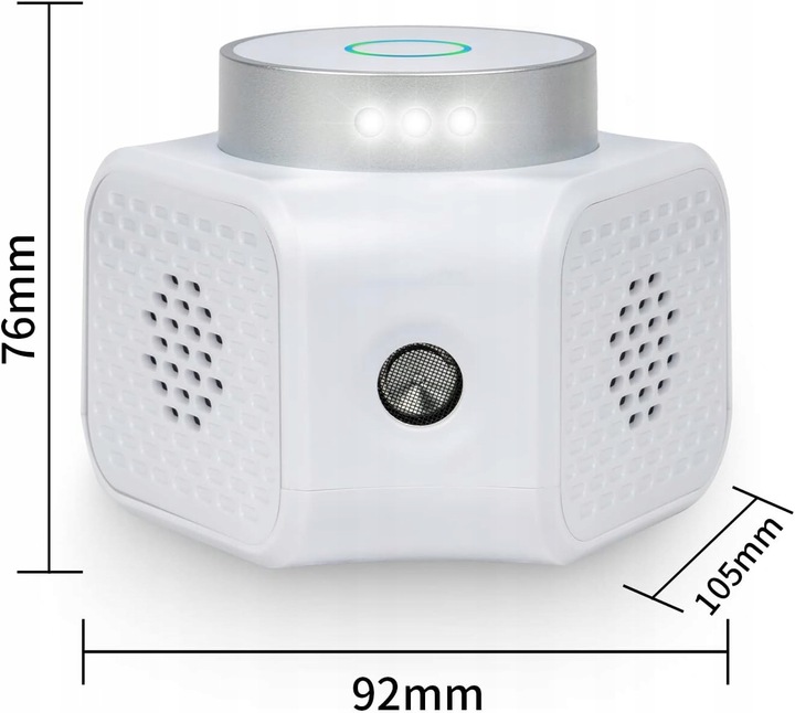 ULTRADŹWIĘKOWY ODSTRASZACZ SZCZURÓW MYSZY KUN I GRYZONI 9 ŚWIATEŁ