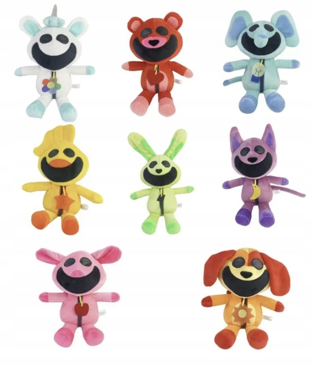 MASKOTKA 8 x KOMPLET Poppy Playtime Smiling Critters UŚMIECHNIĘTE ZWIERZĘTA