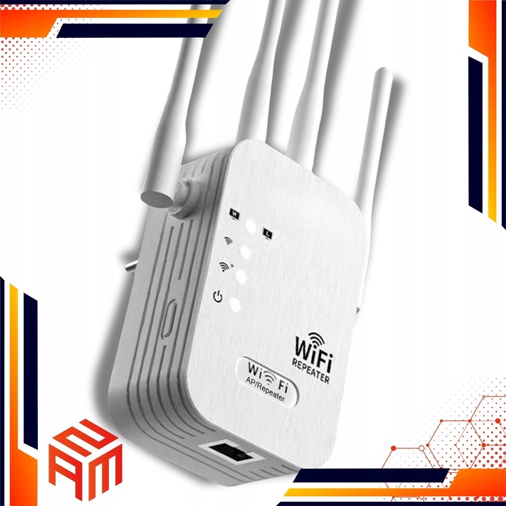 Domowy Wzmacniacz Sygnału WiFi Punkt Dostępu 300Mbps Szybki Bez Aplikacji