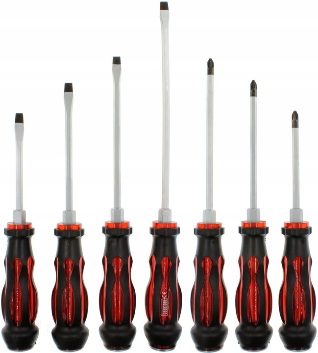 Zestaw 7 Śrubokrętów Wkrętaków do Podbijania Etui