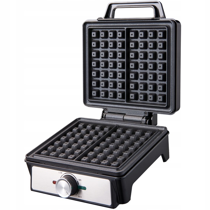 GOFROWNICA XXL 2 GOFRY Z REGULACJĄ TEMPERATURY PUSZYSTE CHRUPIĄCE GOFRY