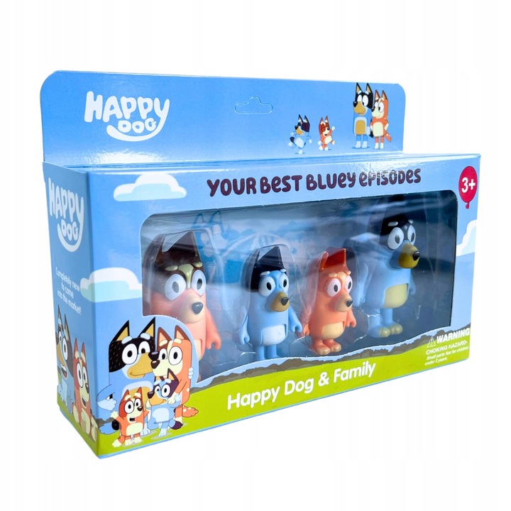 BLUEY I BINGO ZESTAW FIGUREK RODZINA BLUEY 4SZT