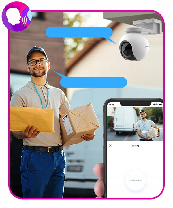 Kamera zewnętrzna z panelem solarnym obrotowa EZVIZ HB8 2K+ 4MP Kamera WiFi