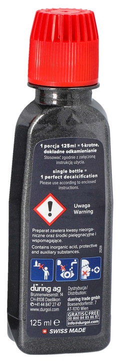 2x Odkamieniacz do ekspresów ciśnieniowych durgol swiss espresso 125ml.