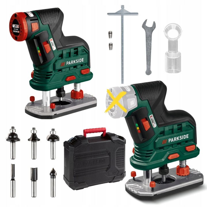 Akumulatorowa frezarka górnowrzecionowa PARKSIDE POFA 12 B3