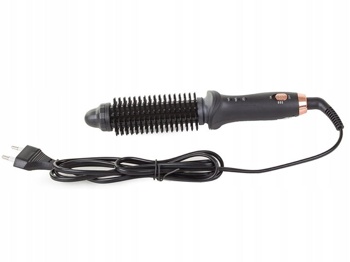 Lokówka do Stylizacji Włosów Ceramiczna Szczotka do Włosów Loki Fale Czarna