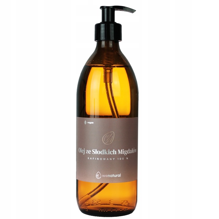 Olej ze Słodkich Migdałów Rafinowany 500ml Wenatural do kosmetyków,