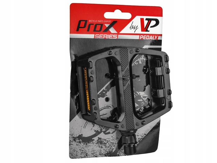 PEDAŁY ROWEROWE PROX VPE-506 PLATFORMY ALUMINIOWE CZARNE Z ODBLASKAMI