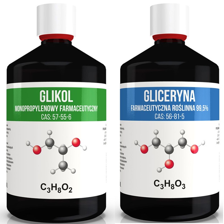 Zestaw GLIKOL 1000 ml + GLICERYNA 1000 ml + BUTELKA GORILLA 120 ml