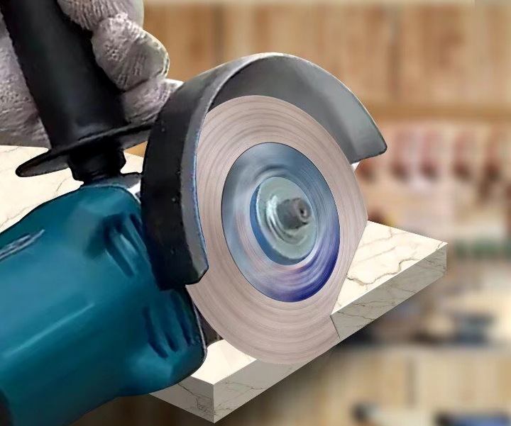 TARCZA DIAMENTOWA 125mm x 22 DO PŁYTEK GRESU GLAZURY SZLIFOWANIA CIĘCIA 45°