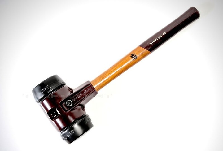SIMPLEX 80 MŁOTEK BRUKARSKI 80mm GUMA - GUMA 3,2kg