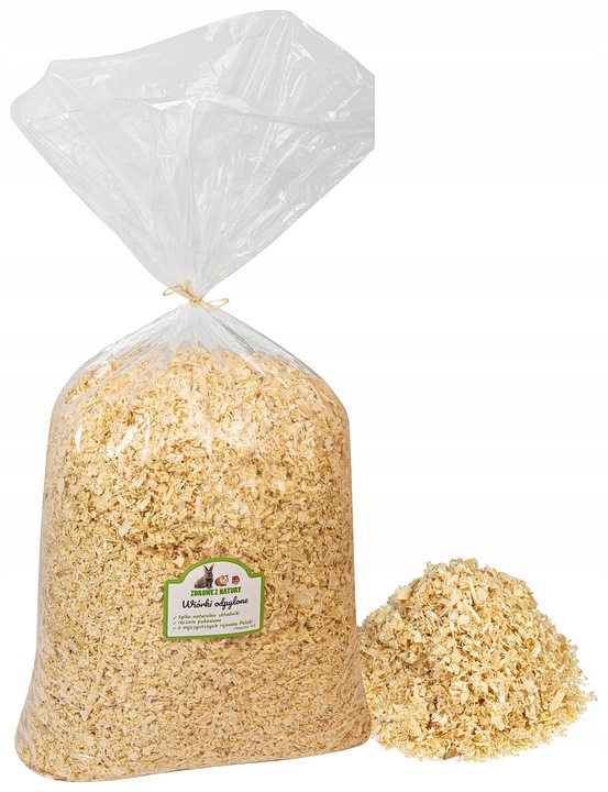 Wiórki MegaPack 45L trociny 1500g odpylone dla królików Zdrowe z Natury
