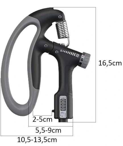 Ściskacz gripper z licznikiem ELEKTRONICZNYM regulowany 10-100kg