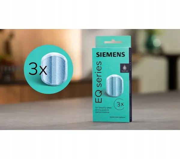 Tabletki odkamieniające do ekspresów Siemens TZ80002B 3 sztuki 2w1
