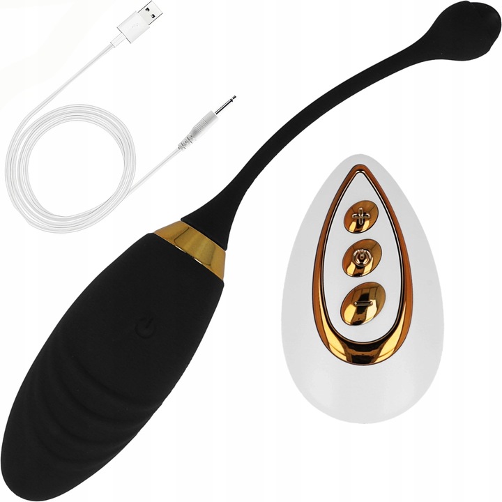 Wibrujące Jajko Stymulujące Z Pilotem Silikon Medyczny 60 Trybów Orgazm