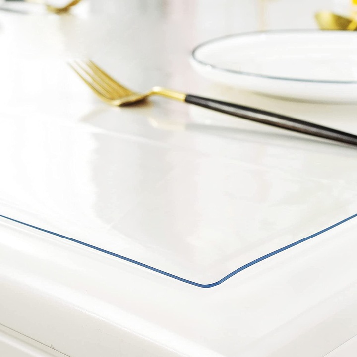 Podkładka Ochronna Przeźroczysta Mata Stołowa Na Wyspę biurko Stół 50*100cm