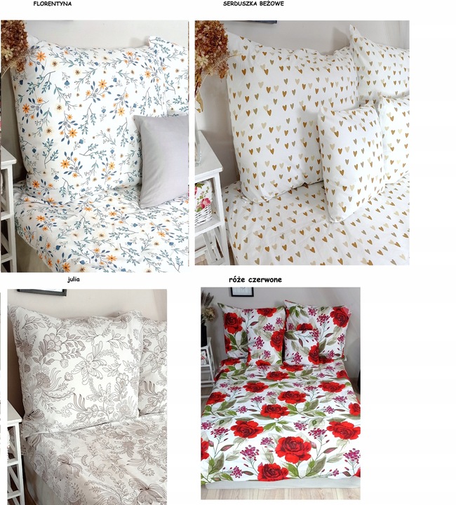 KOMPLET POŚCIELI BAWEŁNIANEJ BAWEŁNA 140x200cm+ 2x70x80 cm