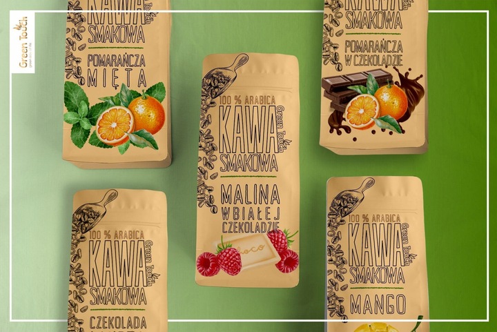 KAWA MIELONA smakowa ORZECHOWA hazelnut orzech laskowy 250 g Green Touch