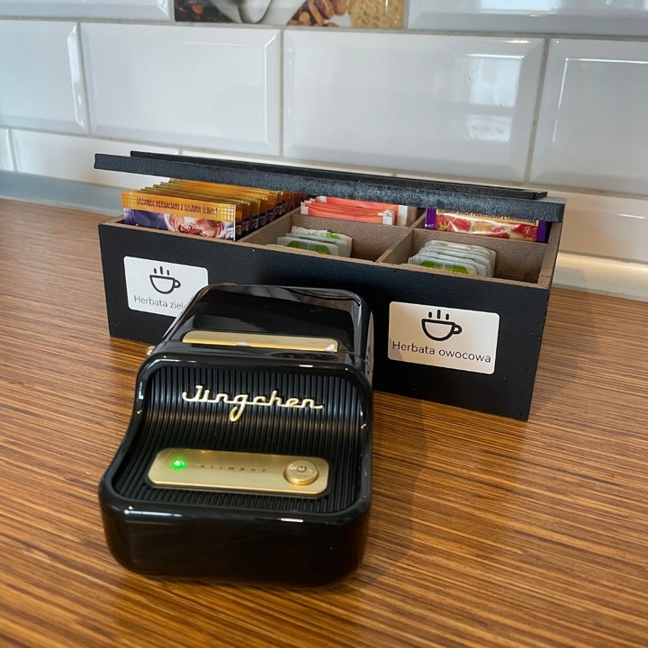 NIIMBOT B21 Drukarka Termiczna NAKLEJKI Bluetooth + POKROWIEC na DRUKARKĘ