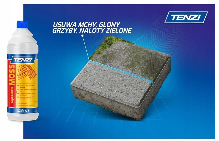 TENZI Top-Efekt Moss dach elewacja usuwanie glonów mchów i porostów 1L