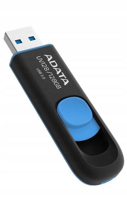 ADATA UV128 Pendrive 128GB USB 3.2 Gen1 - Czarny/Niebieski