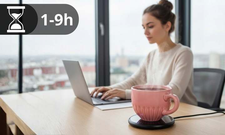 Podgrzewacz do Kubka Kawy Herbaty Podstawka pod Kubek do Biura na