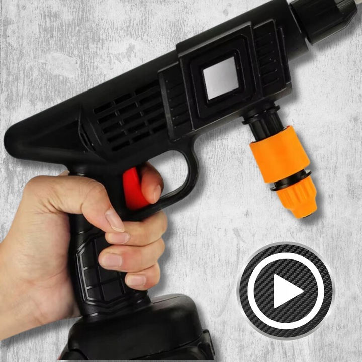 AKUMULATOROWA MYJKA CIŚNIENIOWA DO OGRODU, OKIEN I KOSTKI, ZESTAW