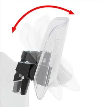 DEFLEKTOR UNIWERSALNY OWIEWKA SZYBKA USTAWIANY CLIP ON 30x13 CM 20764H