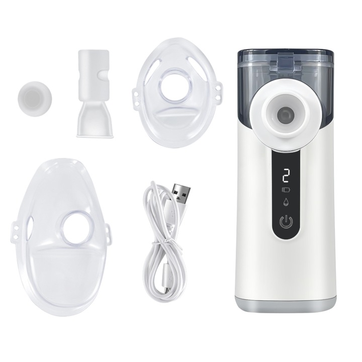 INHALATOR NEBULIZATOR DLA DZIECI DOROSŁYCH SIATECZKOWY PRZENOŚNY BEZPRZEWOD