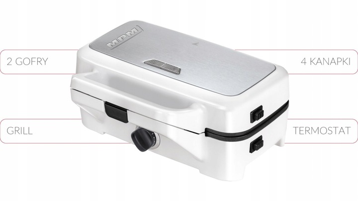 OPIEKACZ GOFROWNICA GRILL 3W1 MPM MOP-33 1200W