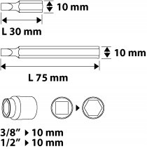 ZESTAW KLUCZE NEO TORX SPLINE IMBUS 40el. 06-107 BITY KOMPLET KOŃCÓWKI