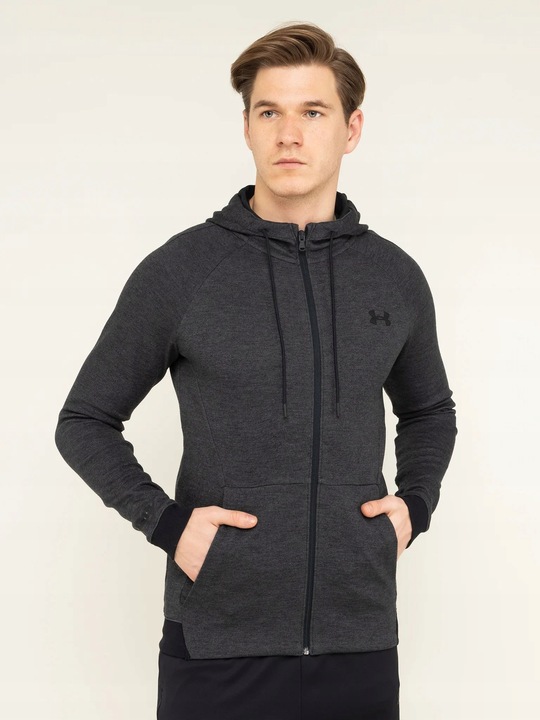 Y3603 Bluza Ua Unstoppable Double Knit Full Zip 1320722 Fitted Fit M