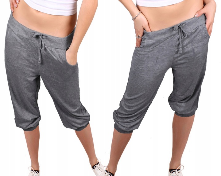 SPODNIE rybaczki ALLADYNKI duże A80 cappucino 4XL