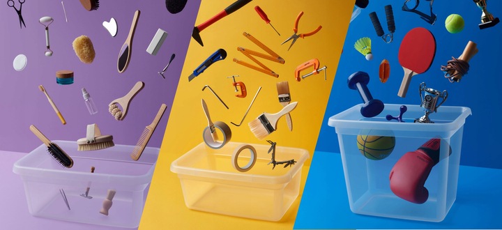 Pojemnik 29 l pod łóżko z pokrywą plastikowy organizer wolny od BPA