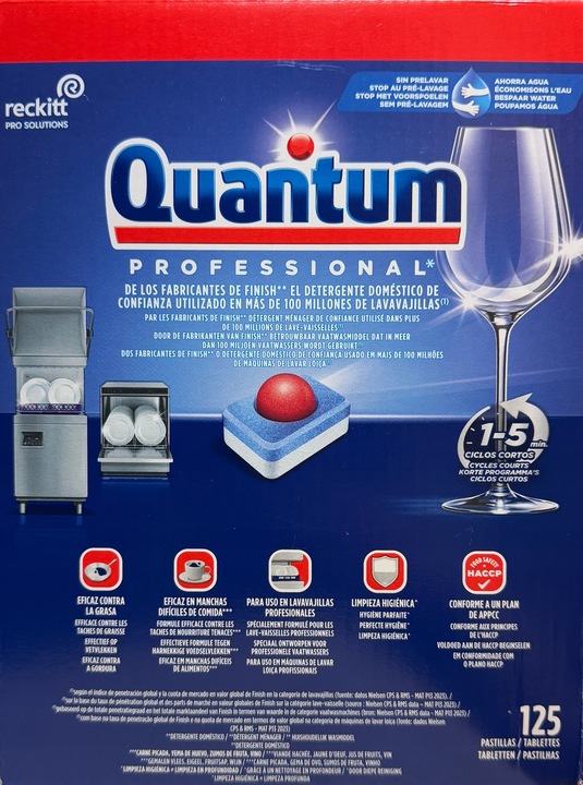 TABLETKI DO ZMYWARKI FINISH QUANTUM PROFESSIONAL 125 SZT