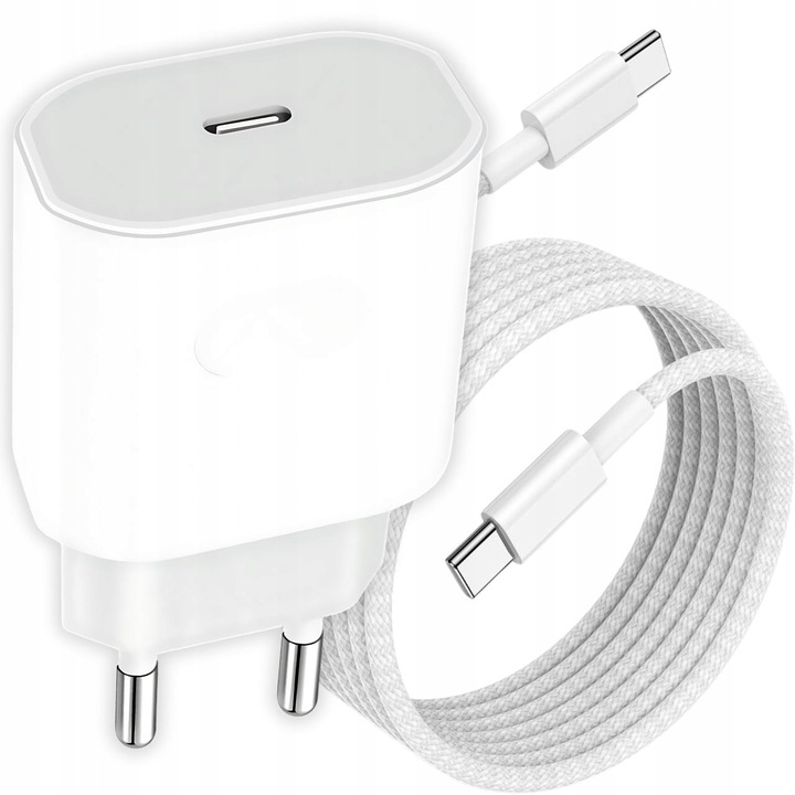 SZYBKA ŁADOWARKA ZASILACZ USB C 35W do iPhone 15 Pro Max Plus KABEL 1M 60W