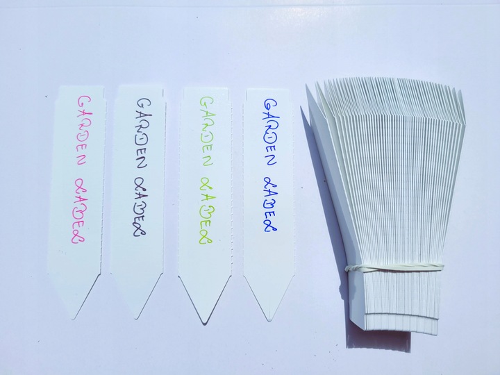 MARKER + Etykiety ogrodnicze wtykane strzałki do pisania BIAŁE 105x23,5 100