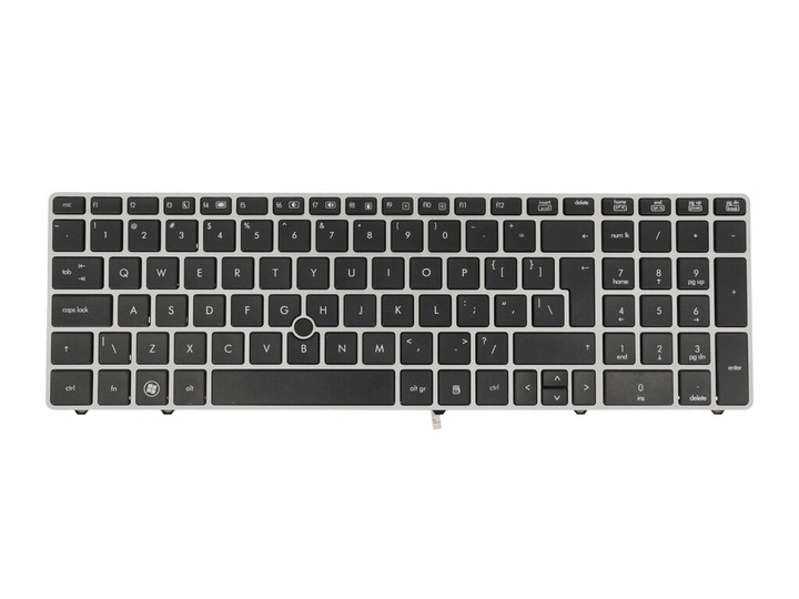 Klawiatura laptopa do HP EliteBook 8560P 8570P srebrna trackpoint QWERTY