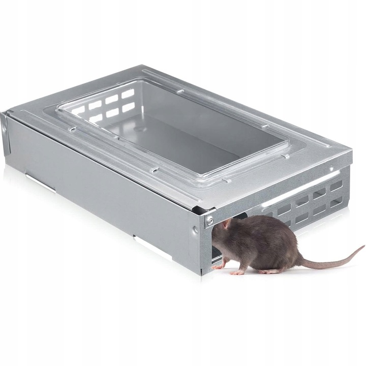 MYSZOŁAPKA ŻYWOŁAPKA PUŁAPKA NA MYSZY GRYZONIE ŁAPKA CHWYTACZ METAL