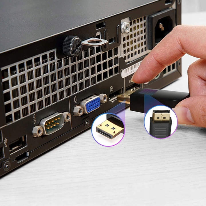 PRZEJŚCIÓWKA ADAPTER DISPLAYPORT DO VGA KONWERTER