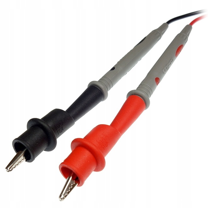 KABLE PRZEWODY DO MIERNIKA CIENKA IGŁA Elastyczne ILIKONOWE + KROKODYLKI